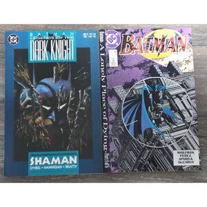 BATMAN COMICS BOOK 1980's  LOT 2 PCS GOOD CONDITION